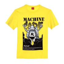 优质精准服装T恤数码黄色印花设计系列
