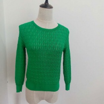 绿色针织衫